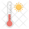 icons of weather thermometer