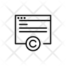 web page copyright emoji
