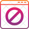 icon for ban internet