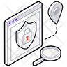 icons of website firewall