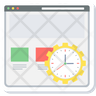 webpage loading time icon svg