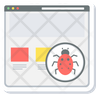 website bug icons