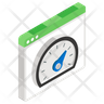 icon for speed test gauge