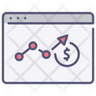 website stocks and shares icon svg