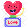 icon for heart bell