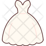 wedding dress icon svg