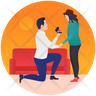 icon for wedding proposal
