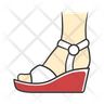 wedge shoes symbol