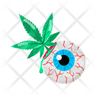 weed eye icon svg