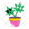 weed plant icon svg