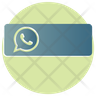 whatsapp button symbol
