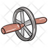 swivel wheel symbol