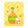 whiskey bottle symbol