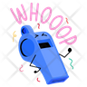 whistle emoji