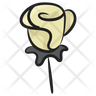 white rose icon png
