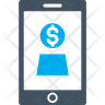 dollar bronze coin icon