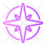 north west direction icon