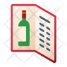 icons of drink menu