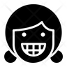 winking laught emotion face icon png