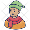icon for winter boy