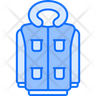 free puffer jacket icons