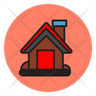 wooden house icon svg