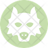 white wolf icon svg