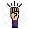 woman fist icon png