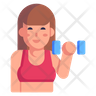 female fitness symbol