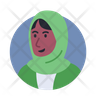 avatar hijab icon svg