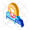 free woman seller icons