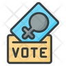 woman vote symbol