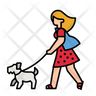 girl walking logo