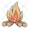 wood fire icons free