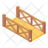 icons for wooden bridge