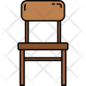 wooden chair icon download