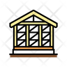 icon for wooden house