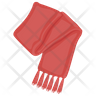 woolen shawl icon