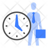 free working hours icons