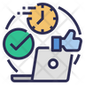 work satisfaction icon download