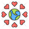 free world kindness day icons