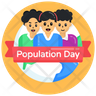 world population day icon png