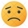 worried emoticon icons