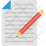 icons for write document
