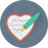 writing letter icon svg