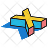 3d x icon png