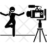 yoga video symbol