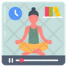 yoga video icons