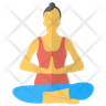 yoga girl icon