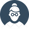 nerd girl icon png